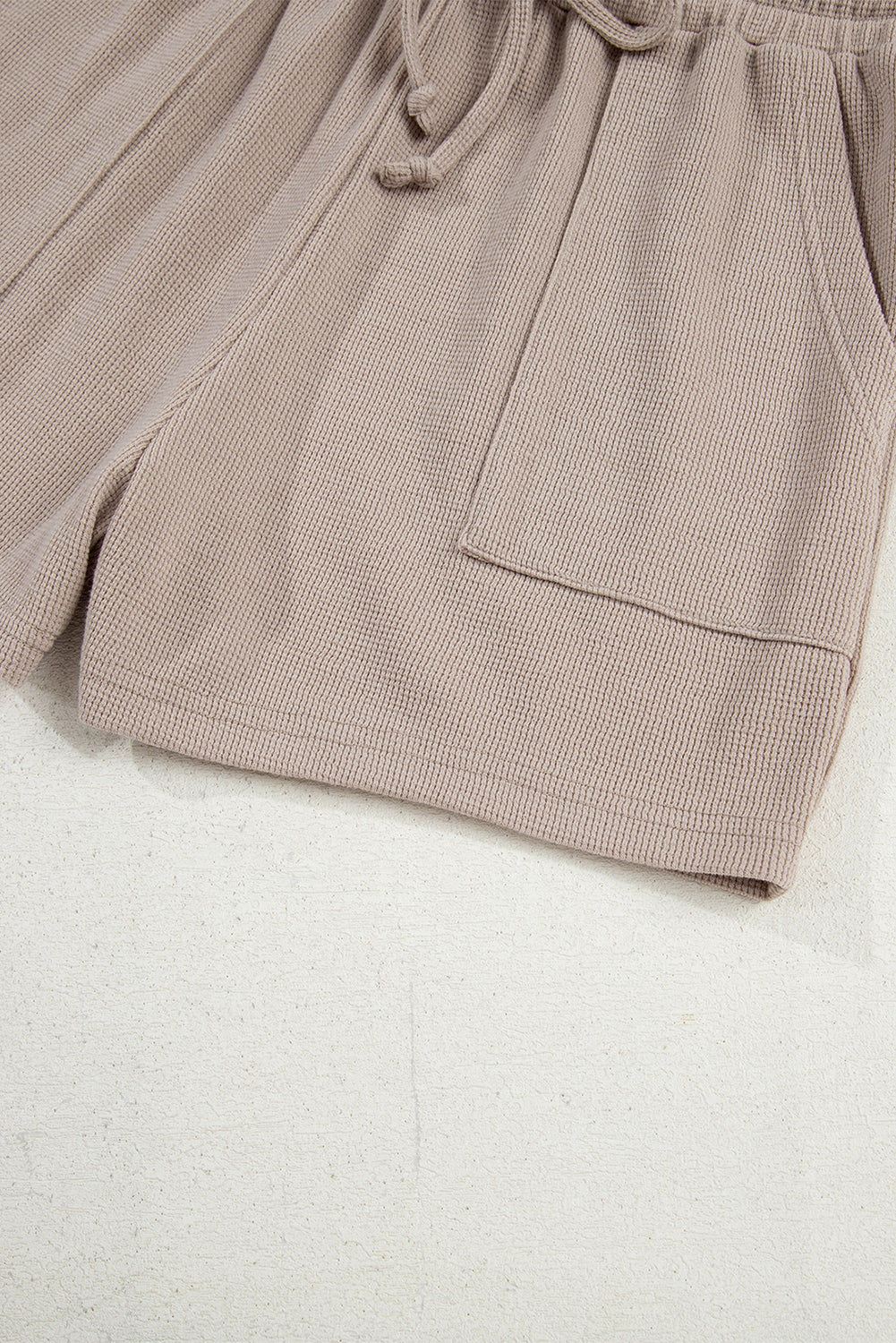Jet Stream Textured Colorblock Patchwork Top and Shorts Set