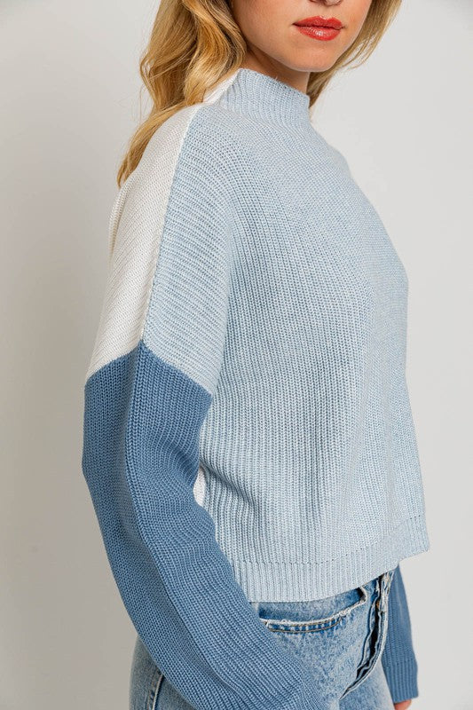 Color Block Oversize Sweater