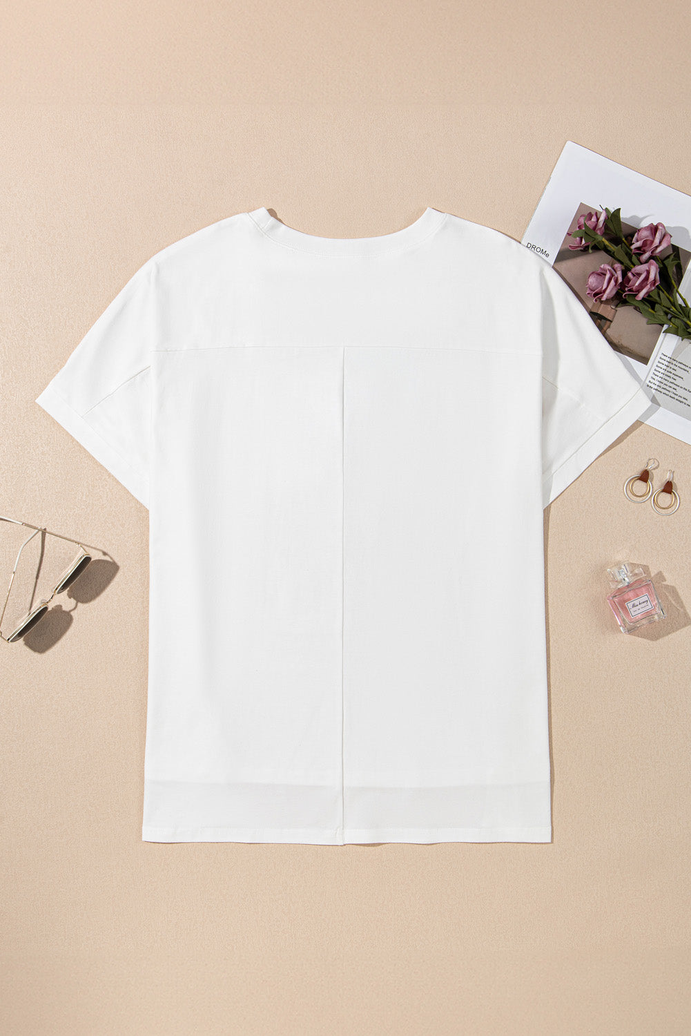 White Sequined Texas Graphic Plus Size Top
