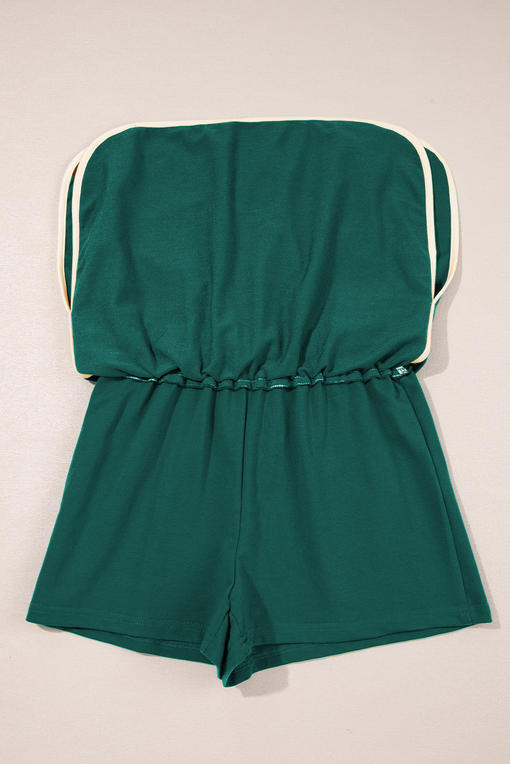 Evergreen Colorblock Edge Drop Shoulder Top and Skort-2Pcs Set