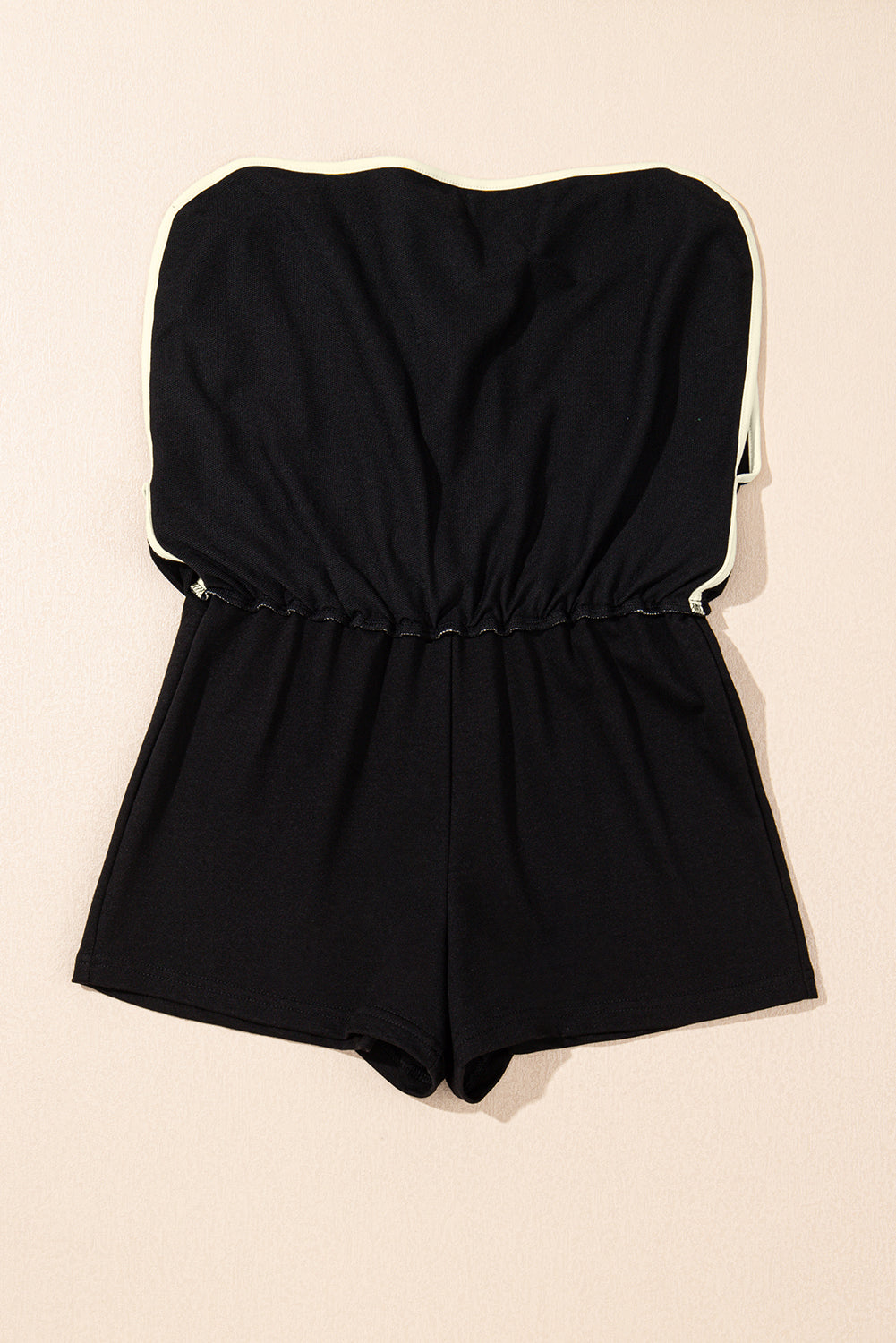 Black Colorblock Edge Drop Shoulder Top and Skort 2Pcs Set