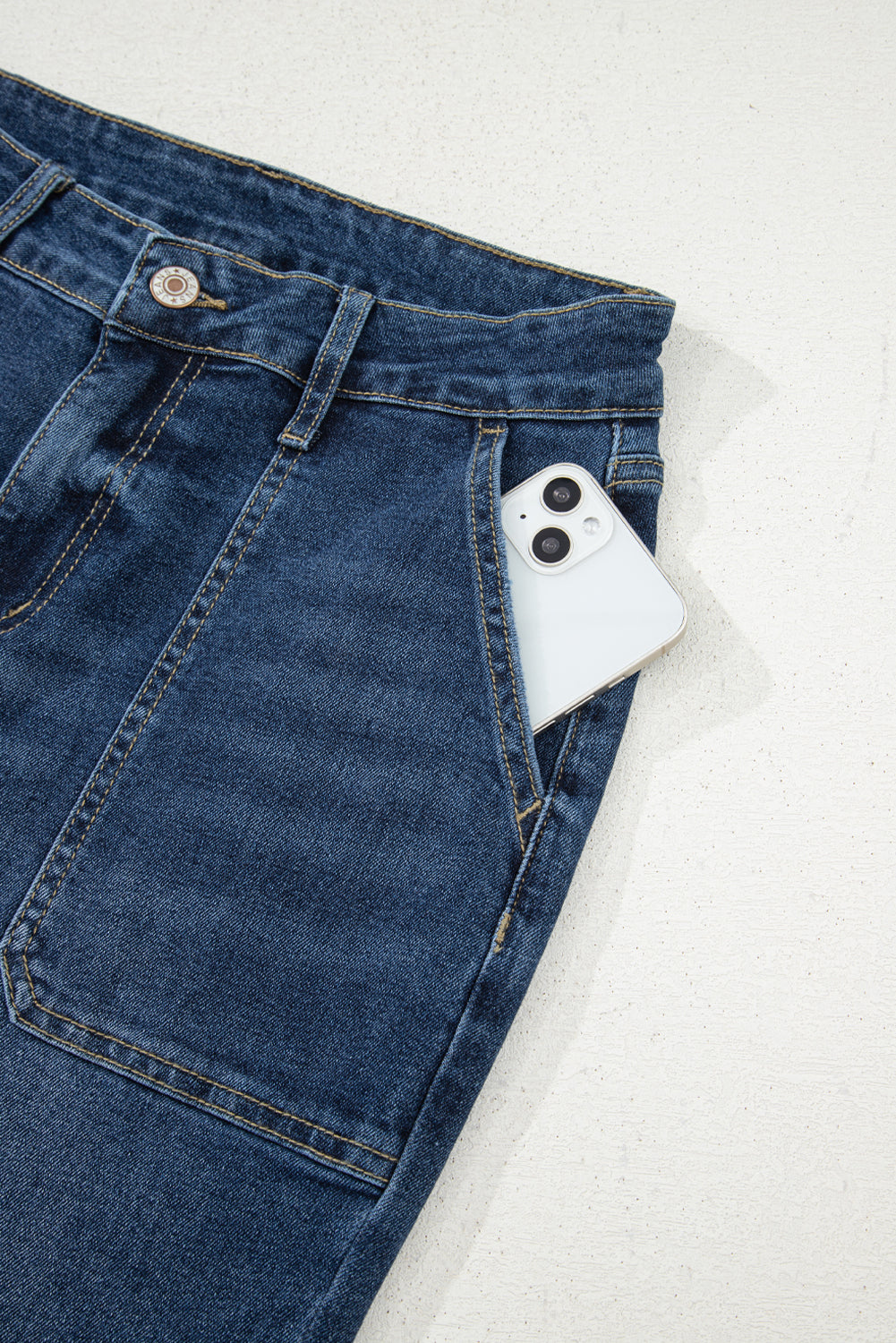 Ashleigh Blue Cropped High Rise Wide Leg Jeans