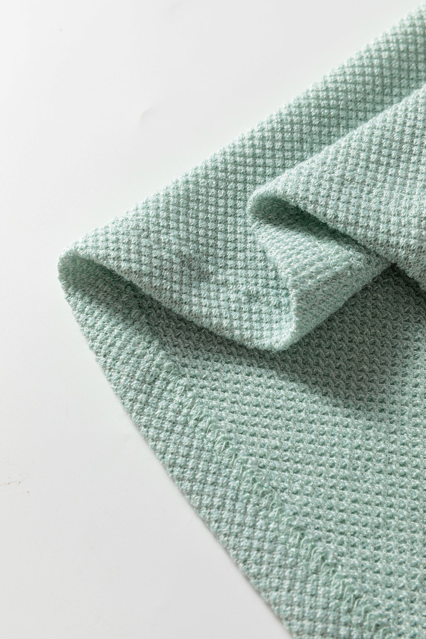 Lavendar Lane Clothing moonlight jade textured raglan sleeve knit blouse, loose fit and stylish for casual wear.