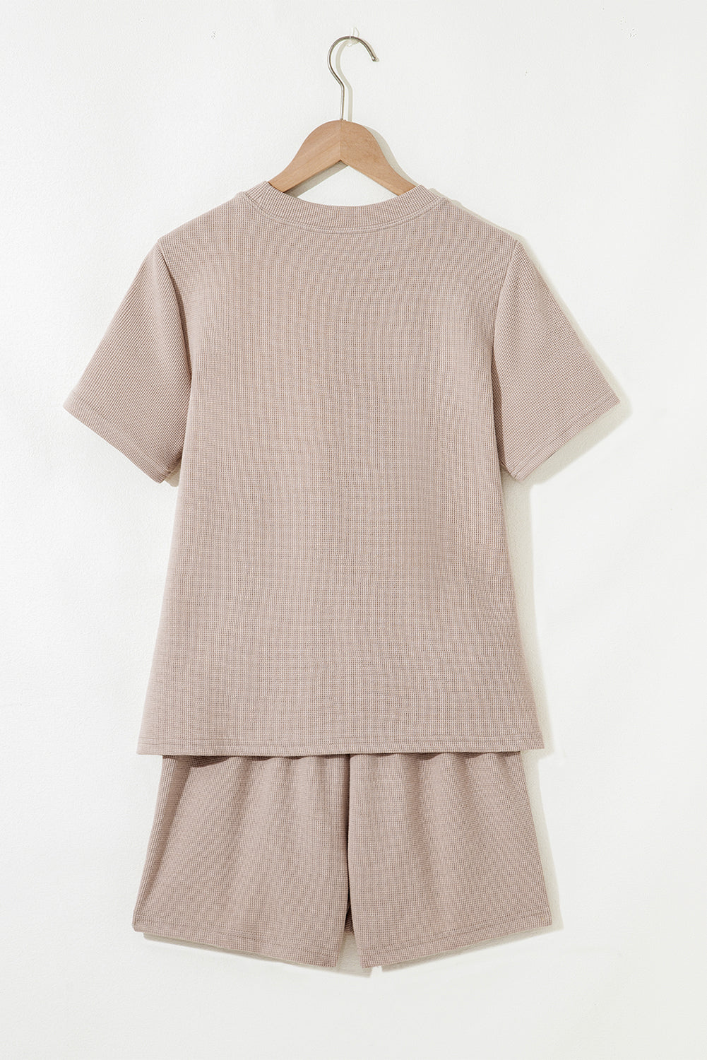 Jet Stream Textured Colorblock Patchwork Top and Shorts Set